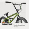 image:imageMongoose Legion Kids Freestyle BMX Bike Intermediate Rider Boys and Girls Bikes 20Inch Wheels HiTen Steel Frame Micro Drive 25x9T BMX GearingGreen