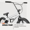 image:imageMongoose Legion Kids Freestyle BMX Bike Intermediate Rider Boys and Girls Bikes 20Inch Wheels HiTen Steel Frame Micro Drive 25x9T BMX GearingWhite