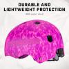 image:imageMongoose All Terrain Kids Bike Helmet Ages 58 3in1 Multisport Compatible Lightweight Microshell 10 Air Vents Adjustable Fit Internal Pads BMX Bike Helmet for KidsPinkPurple
