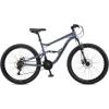 image:imageMongoose Status Mountain Bike 275 Inch Bike for Men and Women 21 Speed Aluminum Suspension Frame Steel Rear Triangle Dual Suspension Knobby Mountain Tires Mechanical Disc Brakes Adult BicycleSlate Blue