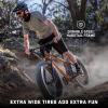 image:imageMongoose Argus Trail or ST Fat Tire Mountain Bike 20 24 or 26 Inch Bike for Kids and Adults 7 or 16 Speed Aluminum or Steel Frame Knobby Mountain Fat Tires Mechanical Disc BrakesCopper