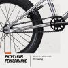 image:imageMongoose Legion BMX Bike HiTen Steel Frame 25x9T 36x16T or 40x16T GearingSilverL18